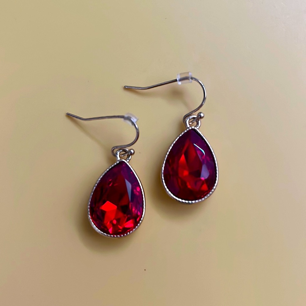 Red and gold earrings!